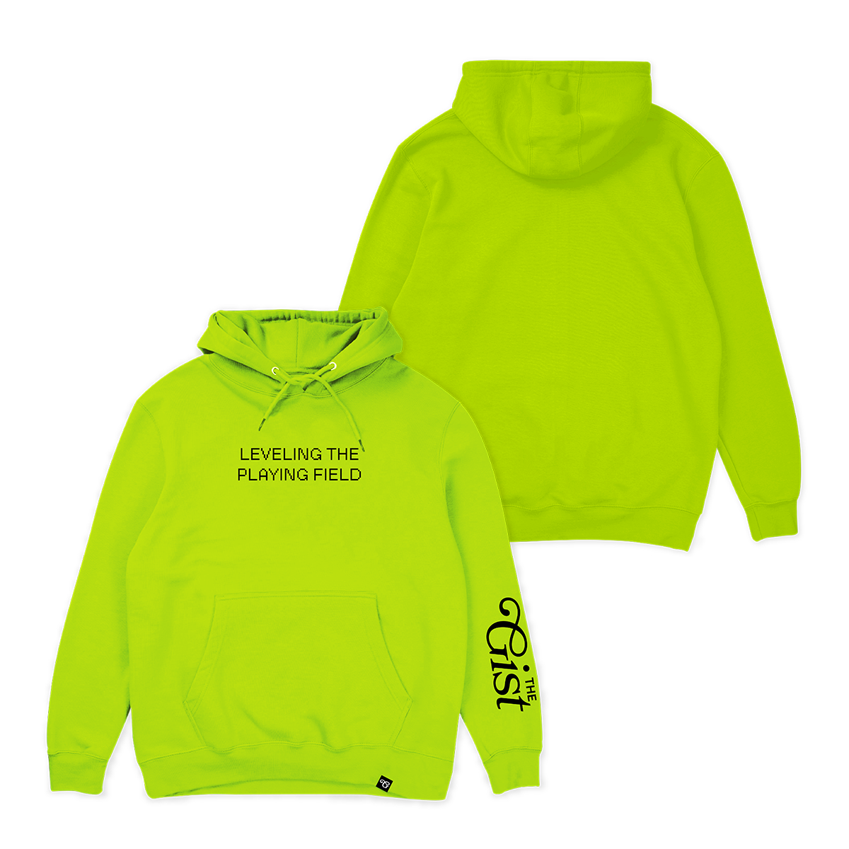 Leveling The Playing Field Hoodie - Safety Green