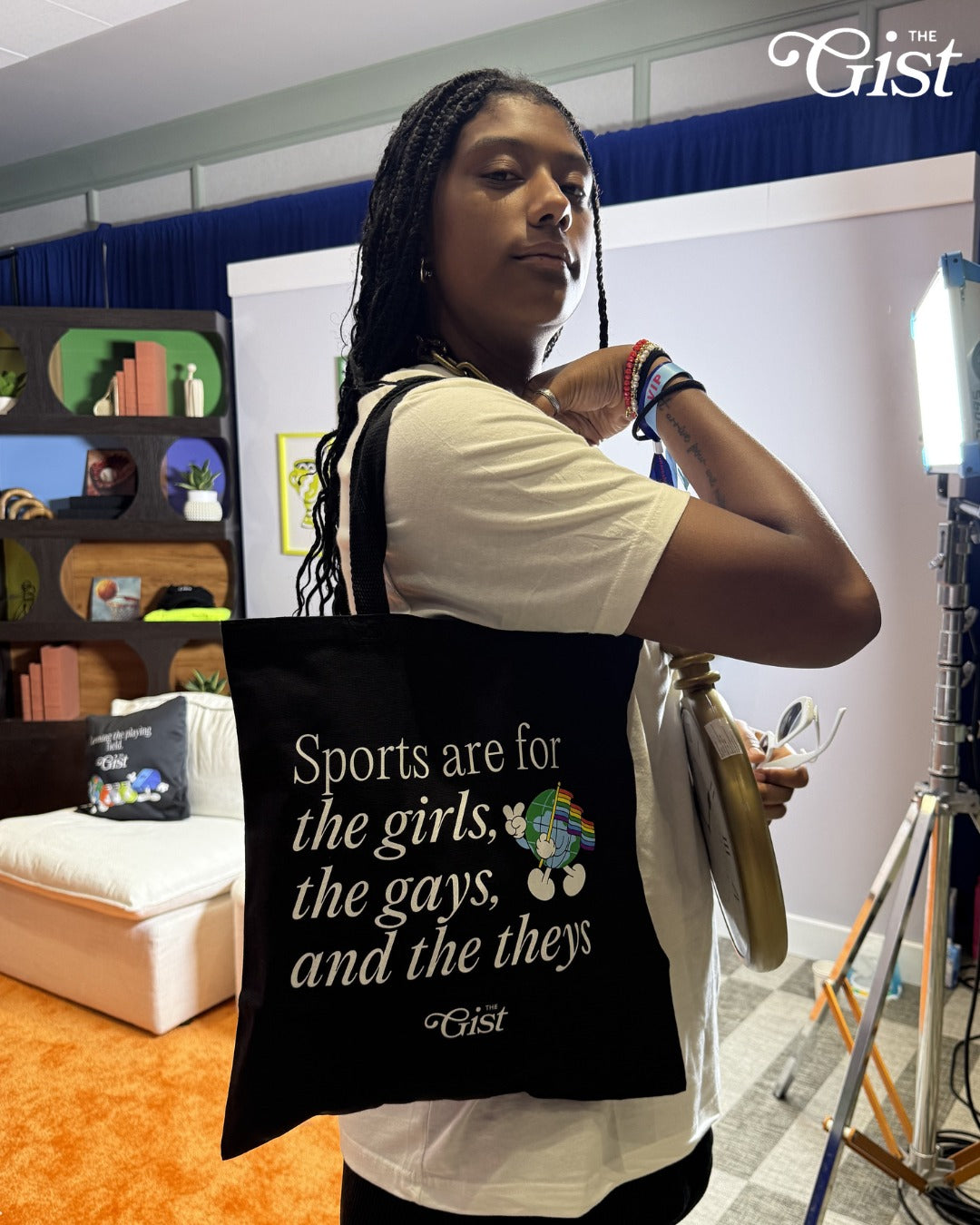 "Sports Are For The Girls, The Gays, and The Theys" Tote