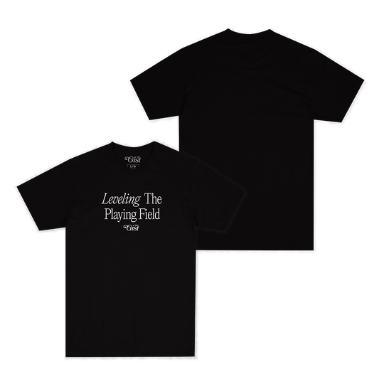 Leveling The Playing Field Tee - Black
