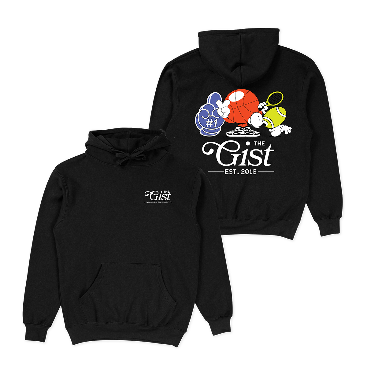 The Gist + Leveling the Playing Field Hoodie - Black